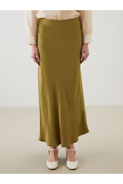 LC Waikiki Satin Skirt with Elastic Waist