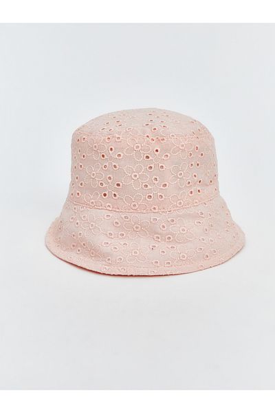 LC Waikiki Flower Embroidered Baby Girl Bucket Hat