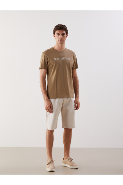 LC Waikiki Crew Neck Short Sleeve Printed Combed Cotton Men's T-Shirt