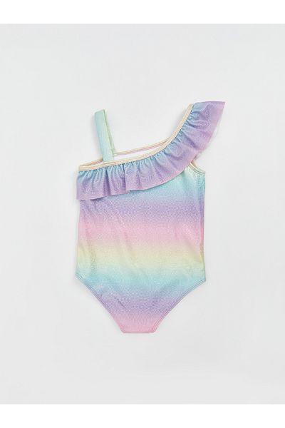 LC Waikiki Badeanzug für Mädchen mit Farbblockdesign
