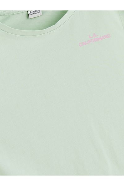 LC Waikiki Crew Neck California Printed Girl's Undershirt