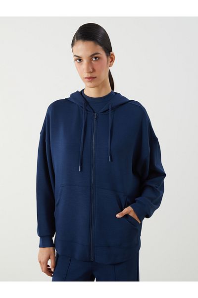 LC Waikiki Дамски суитшърт с цип Oversize Modal Blend