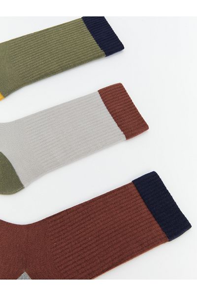 LC Waikiki Color Blocked Men's Socks 5 Pack