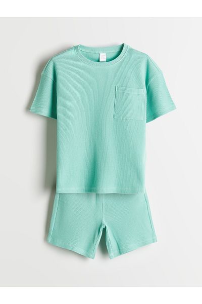 LC Waikiki Crew Neck Boys T-Shirt and Shorts