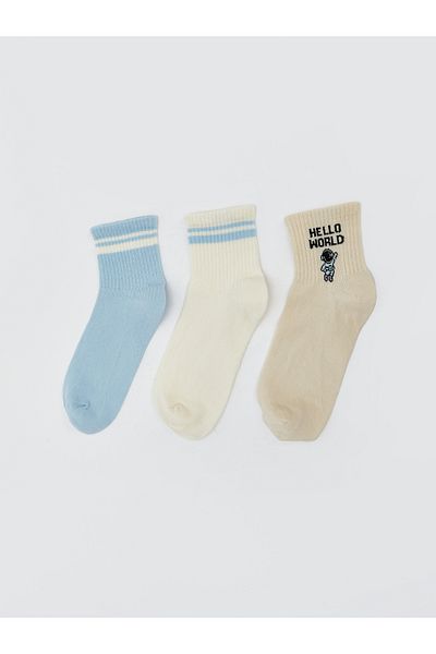 LC Waikiki Patterned Women's Socks 3-Piece