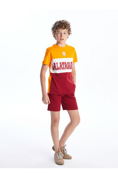 LC Waikiki Crew Neck Galatasaray Printed Boys' T-Shirt