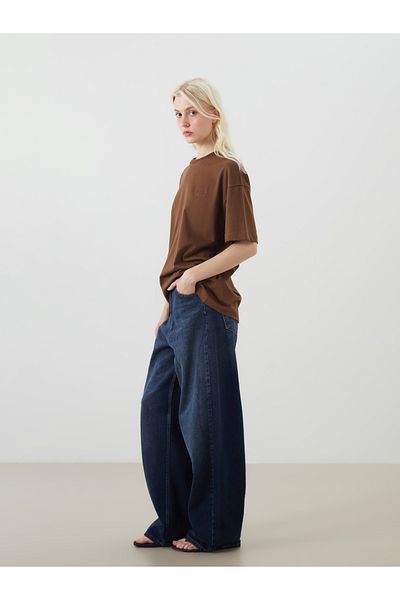 LC Waikiki Crew Neck Embroidered Oversize Women's T-Shirt