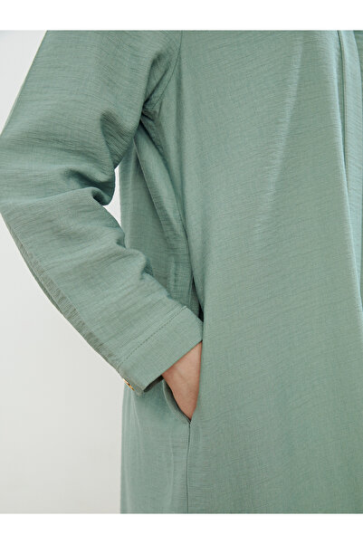 LC Waikiki Ferace s výstřihem do V a lněným vzhledem