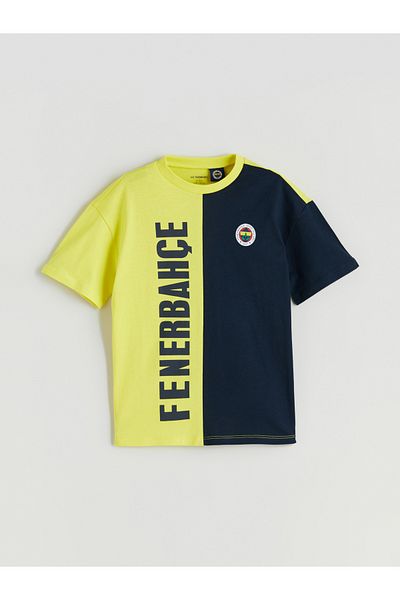 LC Waikiki Fenerbahçe Printed Boys' T-Shirt and Shorts 2-Pack