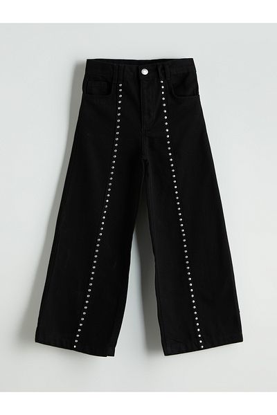 LC Waikiki Wideleg Stone Girl's Trousers