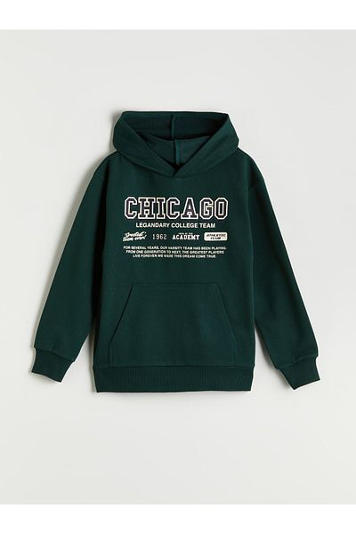 LC Waikiki Φούτερ με κουκούλα Chicago Printed για αγόρια