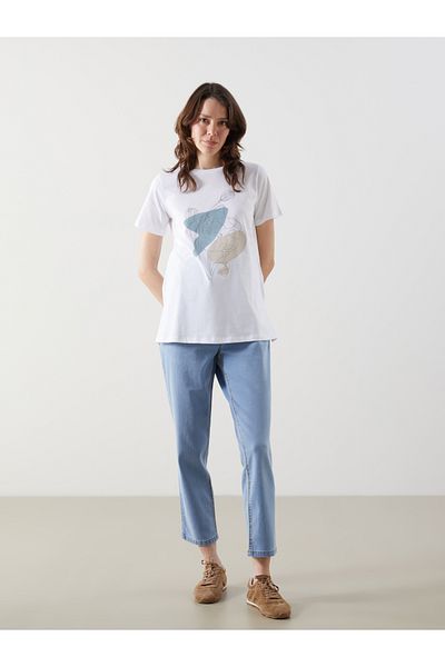 LC Waikiki Crew Neck Printed Women's T-Shirt