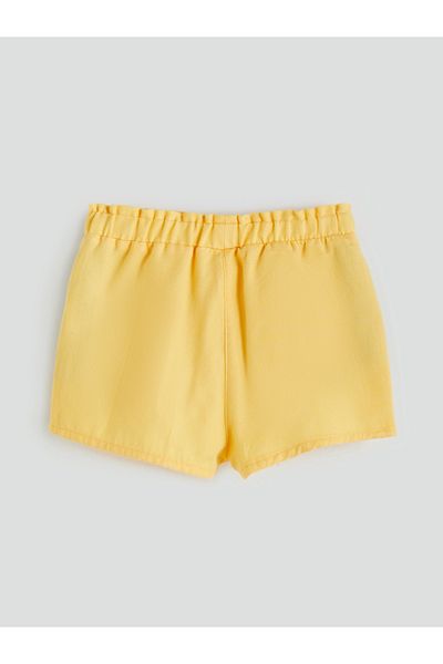 LC Waikiki Elastic Waist Gabardine Baby Girl Shorts