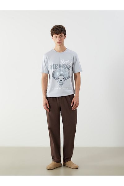 LC Waikiki Crew Neck Printed Combed Cotton Men's T-Shirt