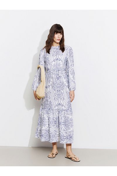 LC Waikiki Rochie de damă cu model cu guler vertical