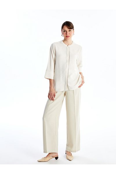 LC Waikiki Women's Judge Collar Straight Blouse