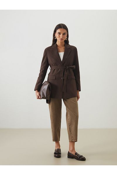 LC Waikiki Linen Blended Women's Blazer Jacket