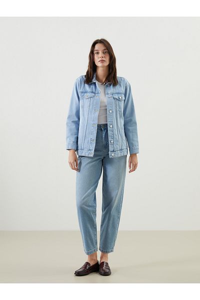 LC Waikiki Pantaloni Jean de damă Balloon Fit