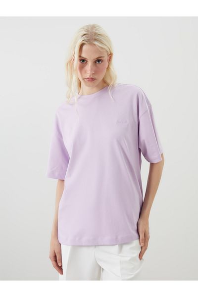 LC Waikiki Crew Neck Embroidered Oversize Women's T-Shirt