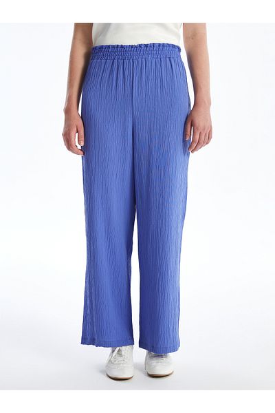 LC Waikiki Pantaloni de damă cu picioare largi și talie elastică