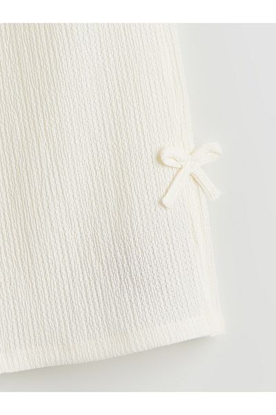 LC Waikiki Girls' Trousers with Elastic Waist and Bow Detail