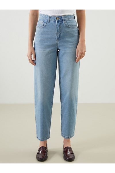 LC Waikiki Pantaloni Jean de damă Balloon Fit