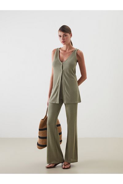 LC Waikiki Elastic Waist Flared Women's Trousers