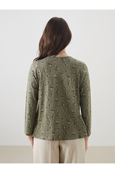 LC Waikiki Květinová dámská halenka Crew Neck