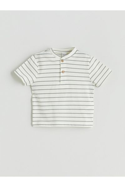 LC Waikiki Striped Baby Boy T-Shirt and Shorts 2-Piece