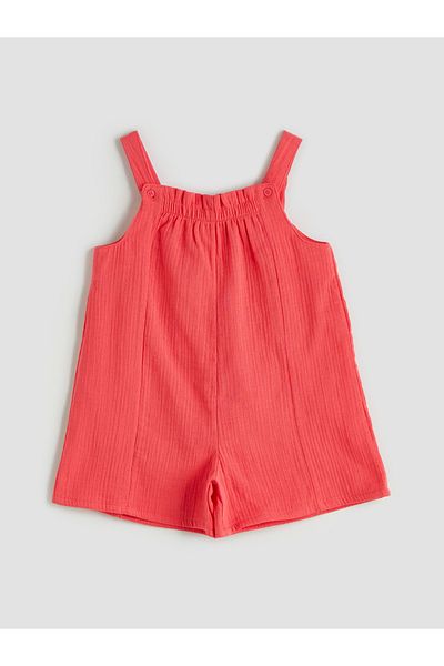 LC Waikiki Strappy Square Collar Girl's Salopet