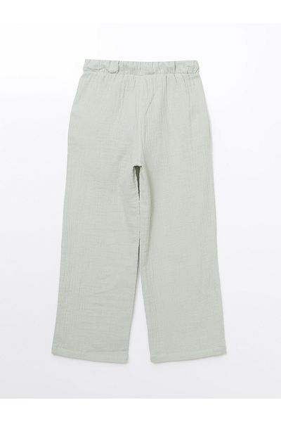 LC Waikiki Elastic Waist Textured Girl's Trousers