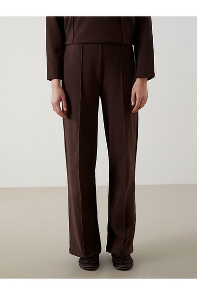LC Waikiki Wide Leg Women's Trousers with Elastic Waist