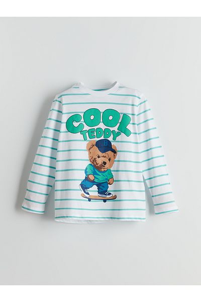 LC Waikiki Set de pijamale pentru băieți cu imprimeu Teddy Bear