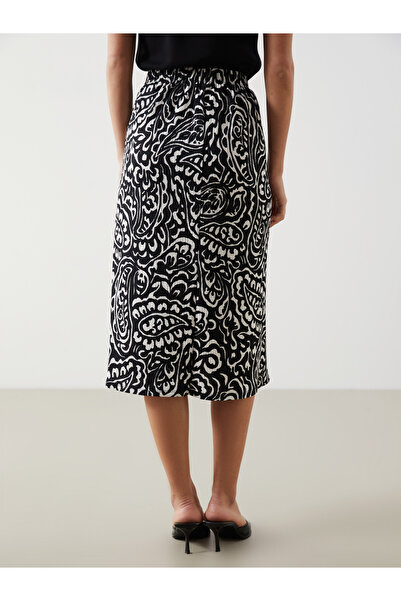 LC Waikiki Vzorovaná dámská sukně s elastickým pasem
