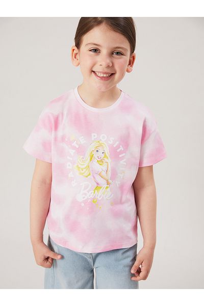 LC Waikiki Crew Neck Barbie Printed Girl's T-Shirt