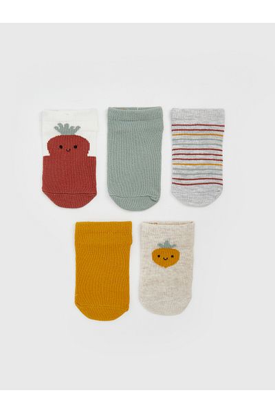 LC Waikiki Printed Baby Boy Booties Socks Pack of 5