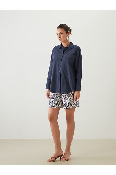 LC Waikiki Floral Women's Shorts with Elastic Waist