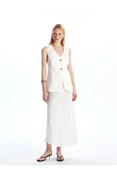 LC Waikiki Elastic Waist Modal Blend Skirt