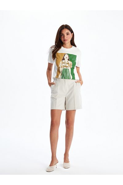 LC Waikiki Crew Neck Printed Women's T-Shirt