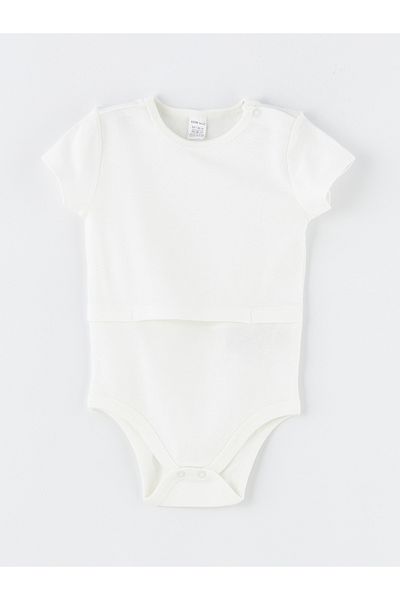 LC Waikiki Βασικό κορμάκι με κοντό μανίκι Crew Neck για αγόρι