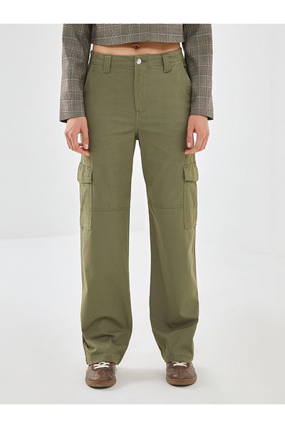 LC Waikiki Standard Fit Gabardine Women's Cargo Pants
