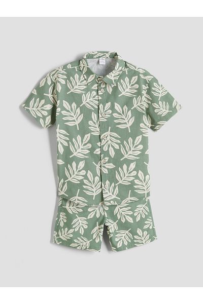 LC Waikiki Printed Boys' Shirt and Shorts 2 Pack