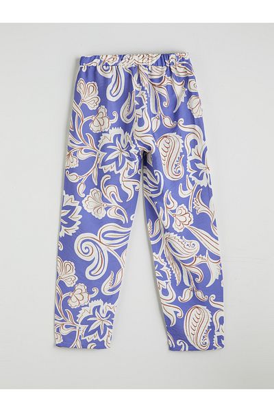 LC Waikiki Floral Women's Trousers with Elastic Waist