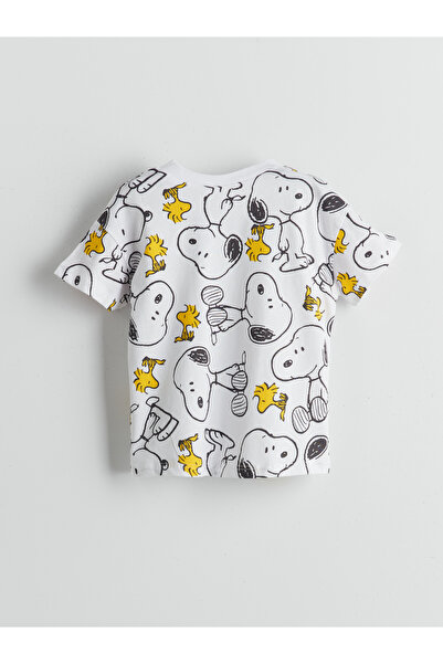 LC Waikiki Snoopy potištěný chlapecký pyžamový set s kraťasy