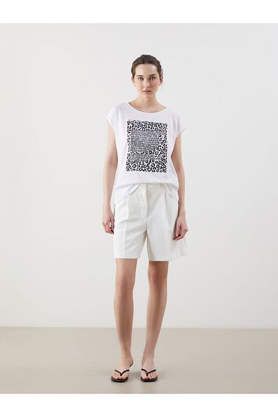 LC Waikiki Tricou de damă cu imprimeu cu gât crew