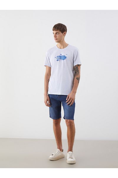 LC Waikiki Tricou pentru bărbați cu imprimeu cu gât crew