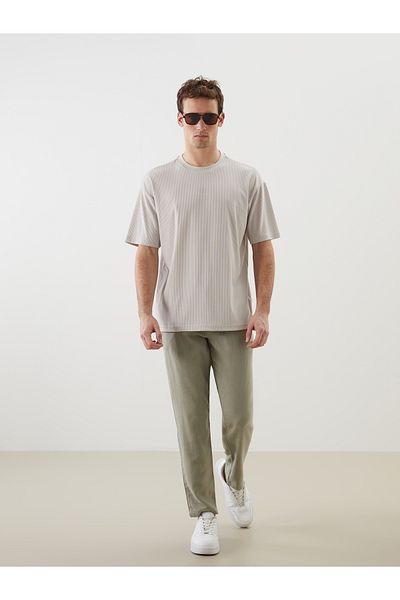 LC Waikiki Ανδρικό μπλουζάκι με υφή Crew Neck