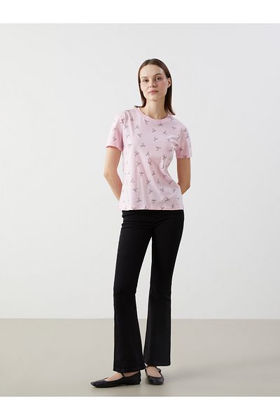 LC Waikiki Crew Neck Patterned Women's T-Shirt
