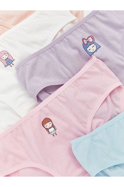 LC Waikiki Printed Girl's Panties Pack of 5