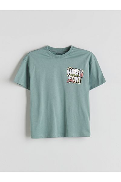 LC Waikiki Crew Neck Printed Boy's T-Shirt